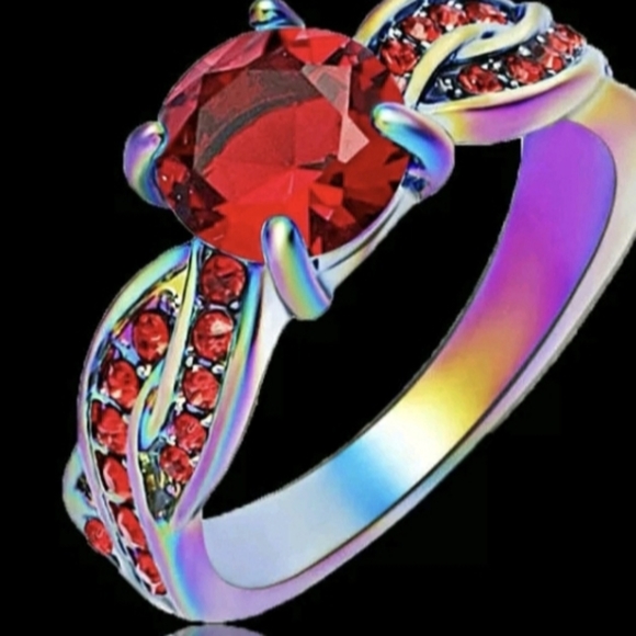 New Ruby Rainbow Hematite Ring. - Picture 2 of 3